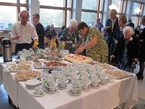 Födelsedagstårtan fick mycket beröm.