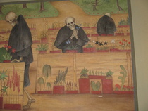 Frescomålning av Hugo Simberg.