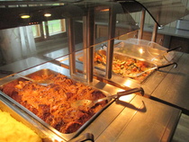 Näringsintag efter rask promenad och gymnastiska övningar.