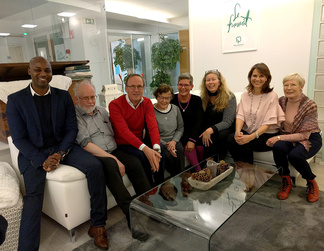 Representanter för de nordiska reumaförbunden besöker Reumaförbundet i Finland 5.4.2017.