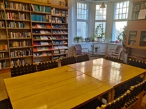 Tyska bibliotekets vackra mötesrum.